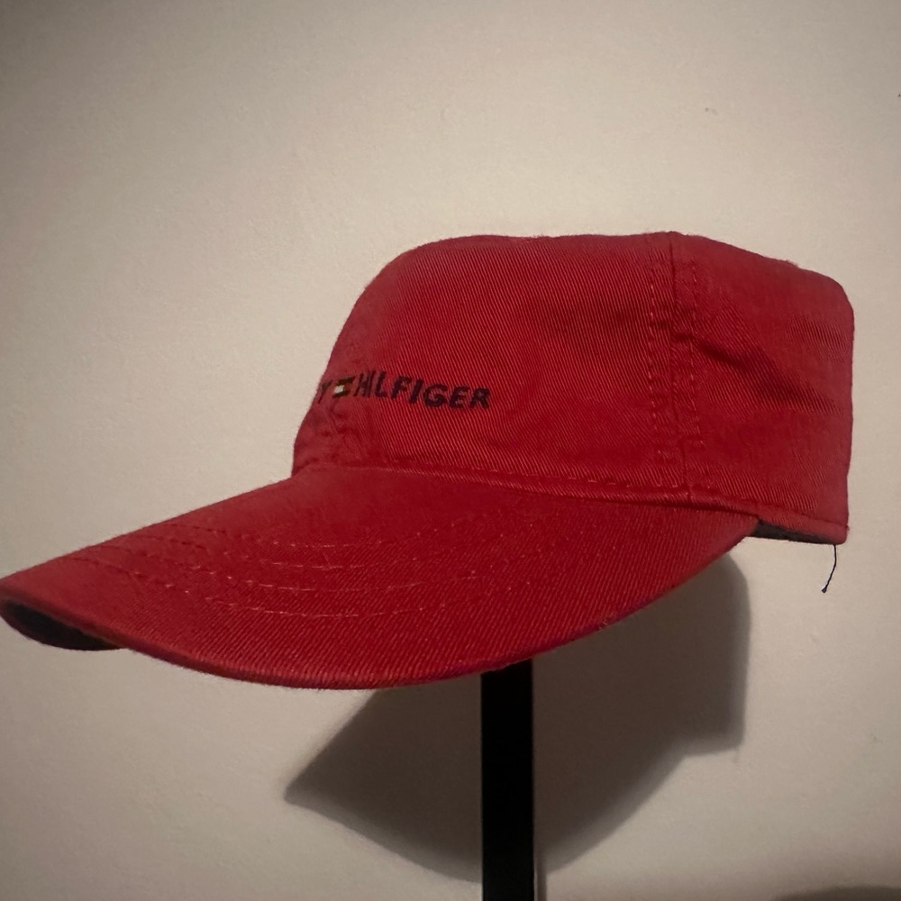 Tommy Hilfiger Bold Red Baseball Cap